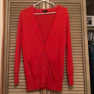 J.Crew Merino Wool Coral Cardigan